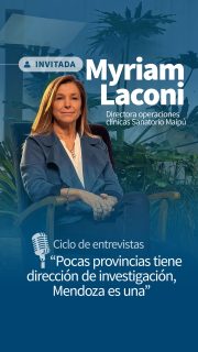 🎙️ En un nuevo episodio de nuestros ciclos de entrevistas, conversamos con Myriam Laconi sobre el crecimiento de la investigación clínica en Argentina y el rol clave de Mendoza en este desarrollo.

“Muy pocas provincias tienen Dirección de Investigación. Mendoza es una de ellas.”

👉 Mirá la entrevista completa en nuestro canal de YouTube.