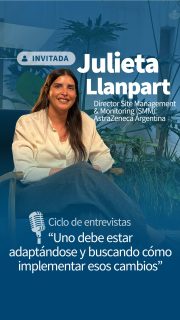 🎙️ En este nuevo episodio de los ciclos de entrevistas de Fundación Scherbovsky, conversamos con Julieta Llampart Director Site Management & Monitoring en AstraZeneca Argentina.

Una charla sobre salud, innovación y el impacto de la investigación clínica en el futuro de los pacientes.

👉 Suscribite a nuestro canal para ver más entrevistas y contenido sobre salud e investigación clínica.