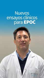 🫁 ¿Tenés EPOC o conocés a alguien que lo tenga?

En Fundación Scherbovsky, centro de investigación de referencia, estamos realizando ensayos clínicos con nuevas drogas innovadoras que podrían modificar el curso de la enfermedad.

✅ Tratamientos gratuitos y voluntarios.

📩 Mandá la palabra EPOC a este número y nos vamos a estar comunicando con vos para más información.