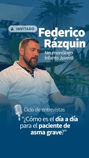 🎙️ El impacto del asma grave va mucho más allá de los síntomas respiratorios.

En este episodio conversamos sobre cómo esta enfermedad puede afectar la vida diaria de los pacientes, su entorno familiar y sus actividades cotidianas, y el rol de la investigación clínica en el desarrollo de nuevas terapias que pueden modificar su evolución.

👉 Mirá la entrevista completa en nuestro canal de YouTube.